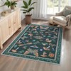 Washable Modern Printed Rug Non Slip Low Pile Rug Soft Contemporary Throw Floor Cover Foldable Indoor Carpet for Living Room Bedroom Playroom Nursery - 3 of 4