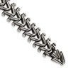 Chisel Stainless Steel Antiqued and Polished 8.25" Fancy Franco Link Bracelet - 2 of 4