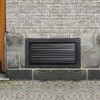 VEVOR Foundation Flood Vent, 8" Height x 16" Width Flood Vent, to Reduce Foundation Damage and Flood Risk, Black, Wall Mounted Flood Vent, Black - 2 of 4