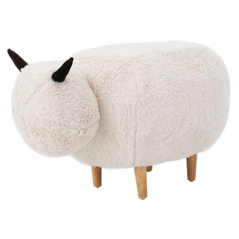 Pearcy Sheep Ottoman - White - Christopher Knight Home, 1 of 8