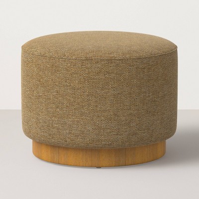 Round Ottoman with Plinth Base - Hearth & Hand™ with Magnolia