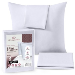 Circles Home, 100% Cotton Zippered Pillow Protector - 1 of 4