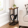 Whizmax Narrow Side Table for Small Spaces, Slim Thin End Table with Storage Holder for Couch, Living Room, Bedroom & Office - 4 of 4