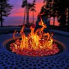 VEVOR Fire Glass, 10 LBS / 4.5 KG Smokeless & High-Temperature Resistant Fireplace Rocks, 3/4-Inch / 19.05 mm Reflective Firepit Glass Rock, Red - 2 of 4