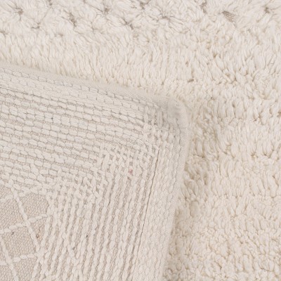 Ivory Cotton Tufted 2-Piece Bath Rug Set