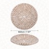 Unique Bargains Decorative Wall Art Hanging Woven Basket (7.87" - Style J) 1Pc - 4 of 4