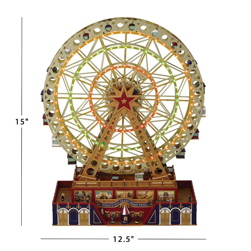 Mr. Christmas Animated LED World's Fair Grand Ferris Wheel Christmas Decoration, 6 of 7