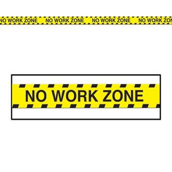 Beistle No Work Zone Party Tape Yellow 5/Pack (66098) 