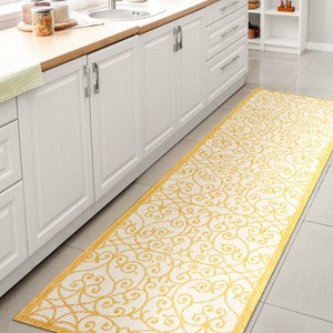 JONATHAN Y Madrid Vintage Filigree Textured Weave Indoor/Outdoor Area Rug - 1 of 4