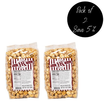 HR Poppin' Snacks 8 oz Maple & Brown Sugar Popcorn - Pack of 2