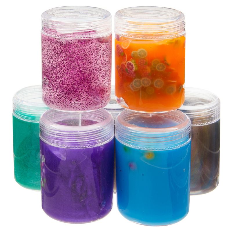 Juvale 35-Pack 1.2 oz Clear Plastic Jars with Lids for Beads, Craft Storage, Small Empty Containers for Slime, 4 of 7