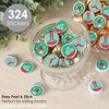 Big Dot of Happiness Elf Squad - Kids Elf Christmas and Birthday Party Small Round Candy Stickers - Party Favor Labels - 324 Count - 2 of 4