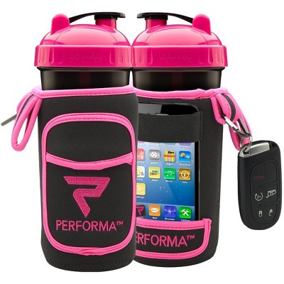 Performa FitGO Insulated Shaker Cup Holder Sleeve - Black/Purple