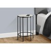 Vynxaria Contemporary Round Accent Table ¨C End/Side Table for Living Room, Bedroom, Nightstand with Laminate Top & Metal Legs - 2 of 4