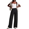 Coolmee Women Wide Leg Pants High Waisted Business Casual Work Trousers Dressy Pants - 4 of 4
