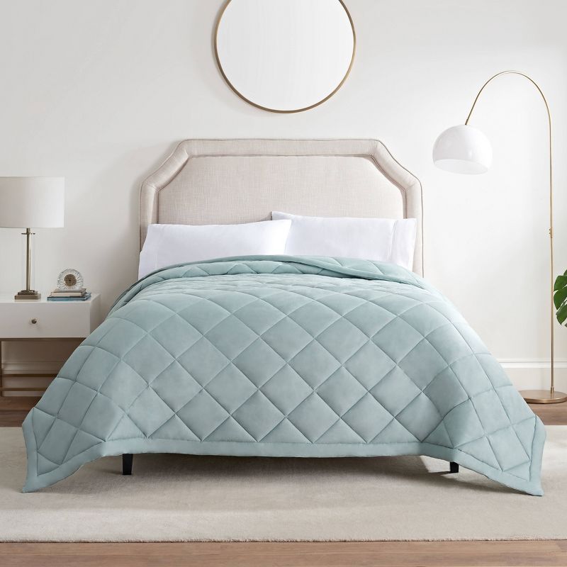 300 Thread Count Down Alternative Quilted Bed Blanket - Serta, 4 of 6