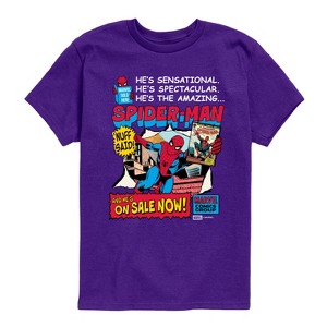 Boys' - Marvel - Spider-Man Comic Short Sleeve Graphic T-Shirt - 1 of 3