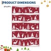 Christmas Area Rug, Washable Non Slip Holiday Carpet with Xmas Tree Reindeer Snowflake, Low Pile Accent Rug for Home - 2 of 4