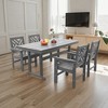 TiramisuBest 5-Piece Patio Furniture Set for 4 - 51" Table & Chairs, for Garden/Backyard/Lawn/Poolside (Black) - 2 of 4