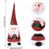45-inch Tinsel Santa Claus Christmas Decor with LED Lights (Red & White) - 3 of 4