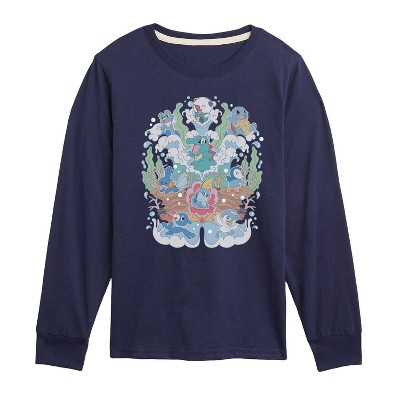 Boys' - Pokémon - Water Starters Group Long Sleeve Graphic T-Shirt
