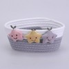 Unique Bargains Handcrafted Odorless Cotton Rope Star Decor Storage Basket - 4 of 4