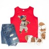 The Juniper Shop Watercolor Baseball Bear Youth Tank Top - 2 of 4
