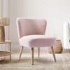 WestinTrends Genevieve 25" Wide Upholstered Boucle Armless Accent Chair - 2 of 4
