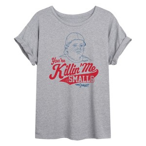 Women's - The Sandlot - Killin Me Smalls -Womens Oversized Graphic T-Shirt Oversized Graphic T-Shirt - 1 of 4