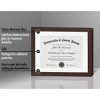 Americanflat Document Frame Mahogany with Polished Shatterproof Glass for Wall  - 11" x 14 - 4 of 4