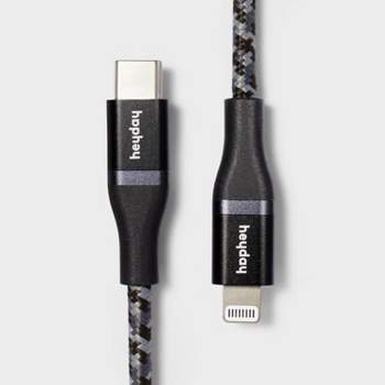4' Lightning to USB-C Braided Cable - heyday™ Black