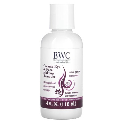 Beauty Without Cruelty Creamy Eye and Face Makeup Remover - 4 oz