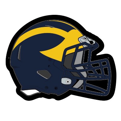 Evergreen Ultra-Thin Edgelight LED Wall Decor, Helmet, University Of Michigan- 19.5 x 15 Inches Made In USA