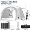 Anybear 12x12FT White Beach Tent Sun Shelter with UPF50+ Protection - 3 of 4