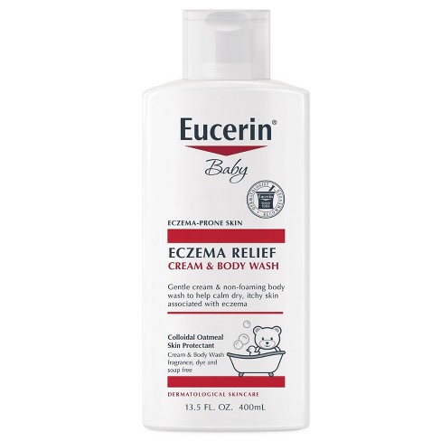 Eucerin Baby Eczema Relief Cream and Body Wash Gentle Cleanser - 13.5 fl oz - image 1 of 3