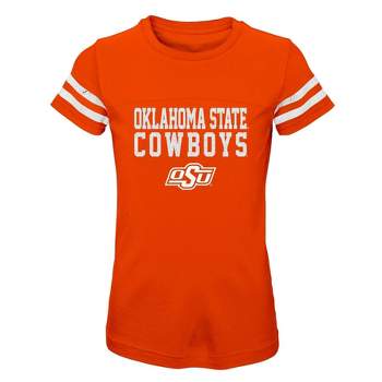 NCAA Oklahoma State Cowboys Girls' Striped T-Shirt