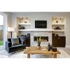 2-Light Torrestralle Fixed Track Flush/Wall Mount with Shade Natural and Black Finish - EGLO: ETL Listed, Adjustable, Dimmable - 3 of 4