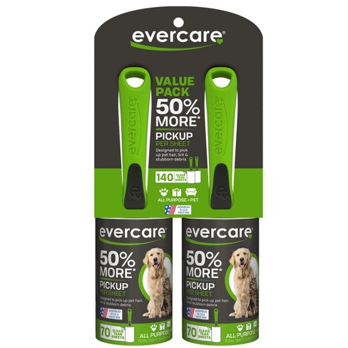 Evercare Pet Twin Pack Lint Roller - 140 Sheets : Target