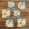 Courtside Market Summer Blooms 4x4 6-Piece Coaster Set - 2 of 2