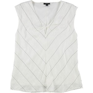 Alfani Womens Stripe Sleeveless Blouse Top - 1 of 2