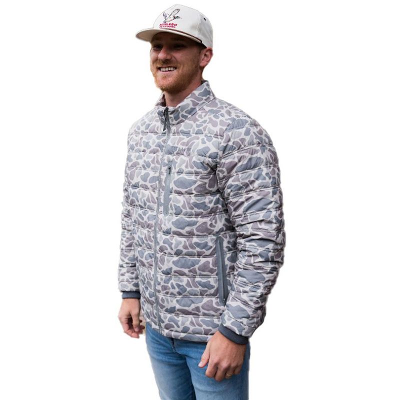 Burlebo Men's Horizontal Quilted Insulated Puffer Jacket, 1 of 3