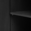 63" Vertical Striped Door Storage Cabinet with Metal Handles, Adjustable Shelves, Modern Sideboard Buffet for Entryway, Dining, Living Room - 4 of 4
