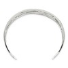 Black Bow Jewelry 36mm Stainless Steel Polished Ovals Tapered Cuff Bracelet - 2 of 4