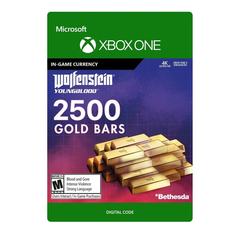 Wolfenstein: Youngblood 2500 Gold Bars - Xbox One (Digital), 1 of 10