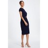 QUIZ Women's Scuba Crepe Midi Dress With Buckle Detail - 2 of 4