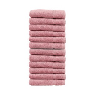 Linum Home Textiles 100% Turkish Cotton Denzi Washcloths (Set of 12) - 1 of 3