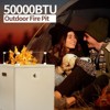 R.W.FLAME Square Gas Fire Pit Propane Outdoor Gas Fire Pit 20 Inch with CSA Certification, Gas Fire Pit with Protective Cover&Lava Rocks - 4 of 4