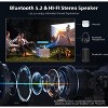 ELEPHAS Mini Projector, 2024 Upgraded 1080P Projector, 200" Max Bild Compatible with Android/iOS/Laptop/TV Stick/X-Box/HDMI/USB, White - 4 of 4
