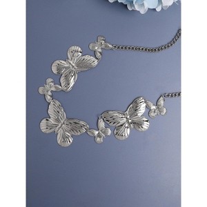 SOHI Women's Silver Butterfly Waist Chain - 1 of 4