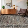 Retro Distressed Rug for Living Room Bedroom Decor Vintage Soft Thin Low Pile Soft Area Rug Indoor Washable Non Slip Carpet - 4 of 4